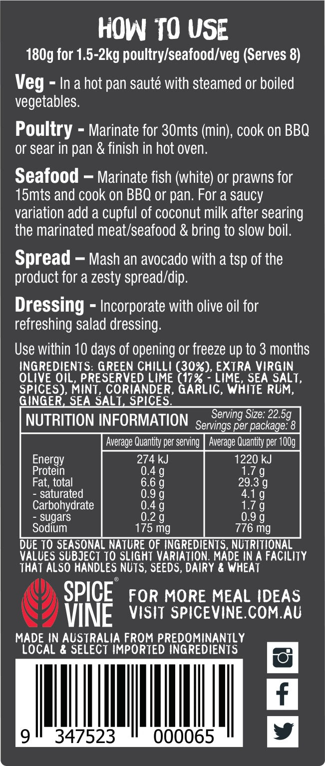 Chilli-Lime Smash Marinade & Stir-fry Paste